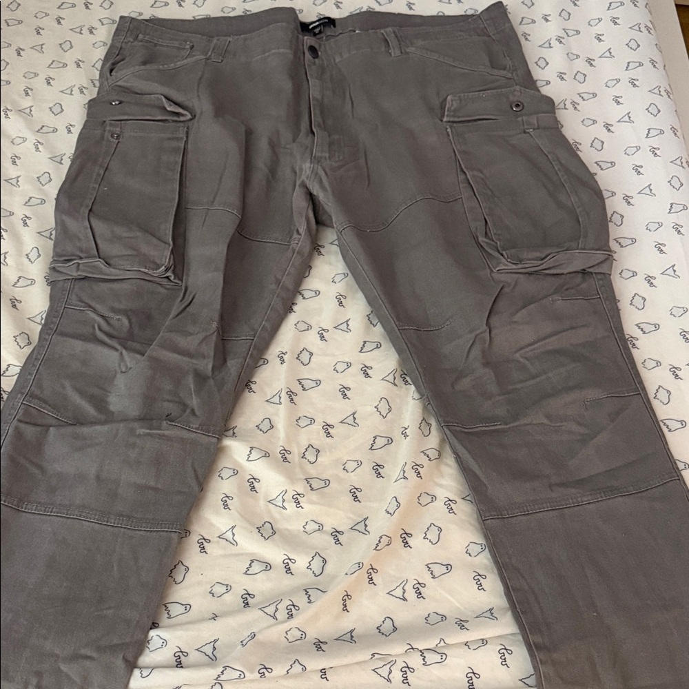 Fashion Nova Charcoal Cargo Pants for Men